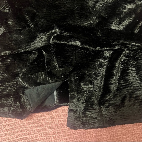 See by Chloe black fur jacket Black Textured Jacket women’s size 8 - Picture 9 of 11